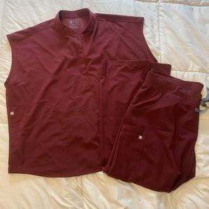 Figs - burgundy XL